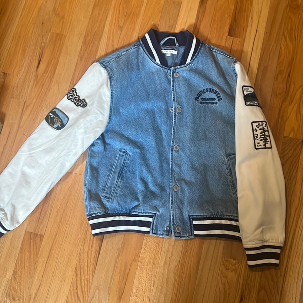 bomber jacket with patches